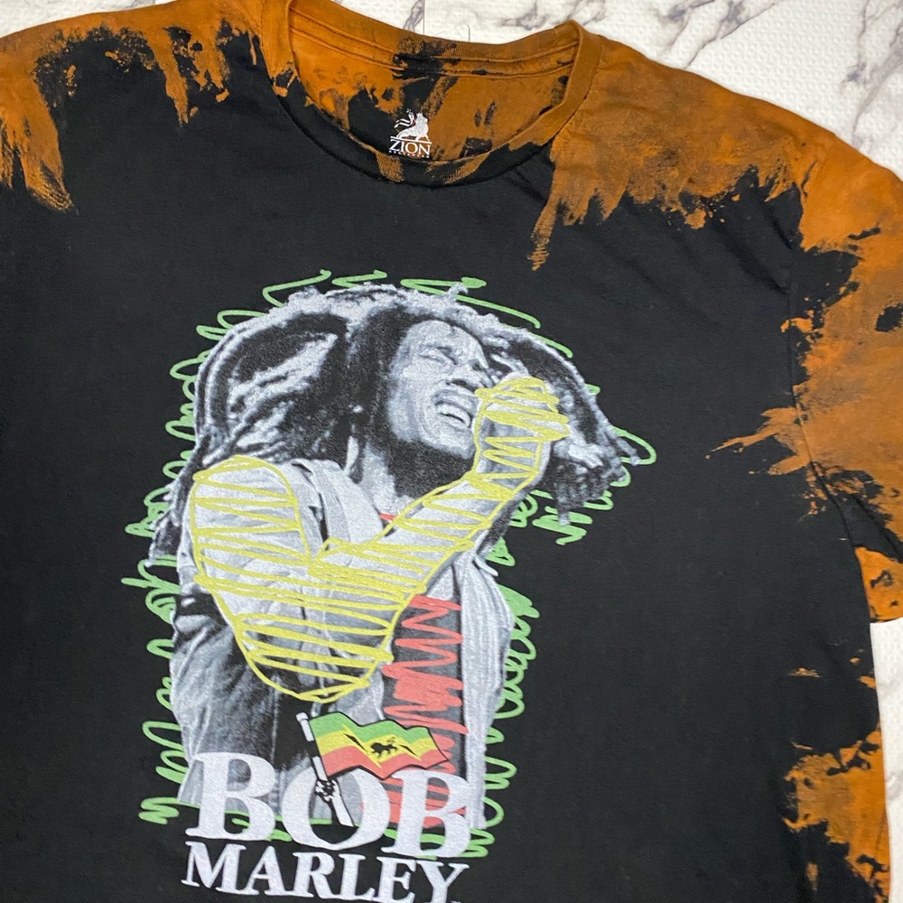 Bob Marley Reverse Dye Tee - Picture 8 of 8